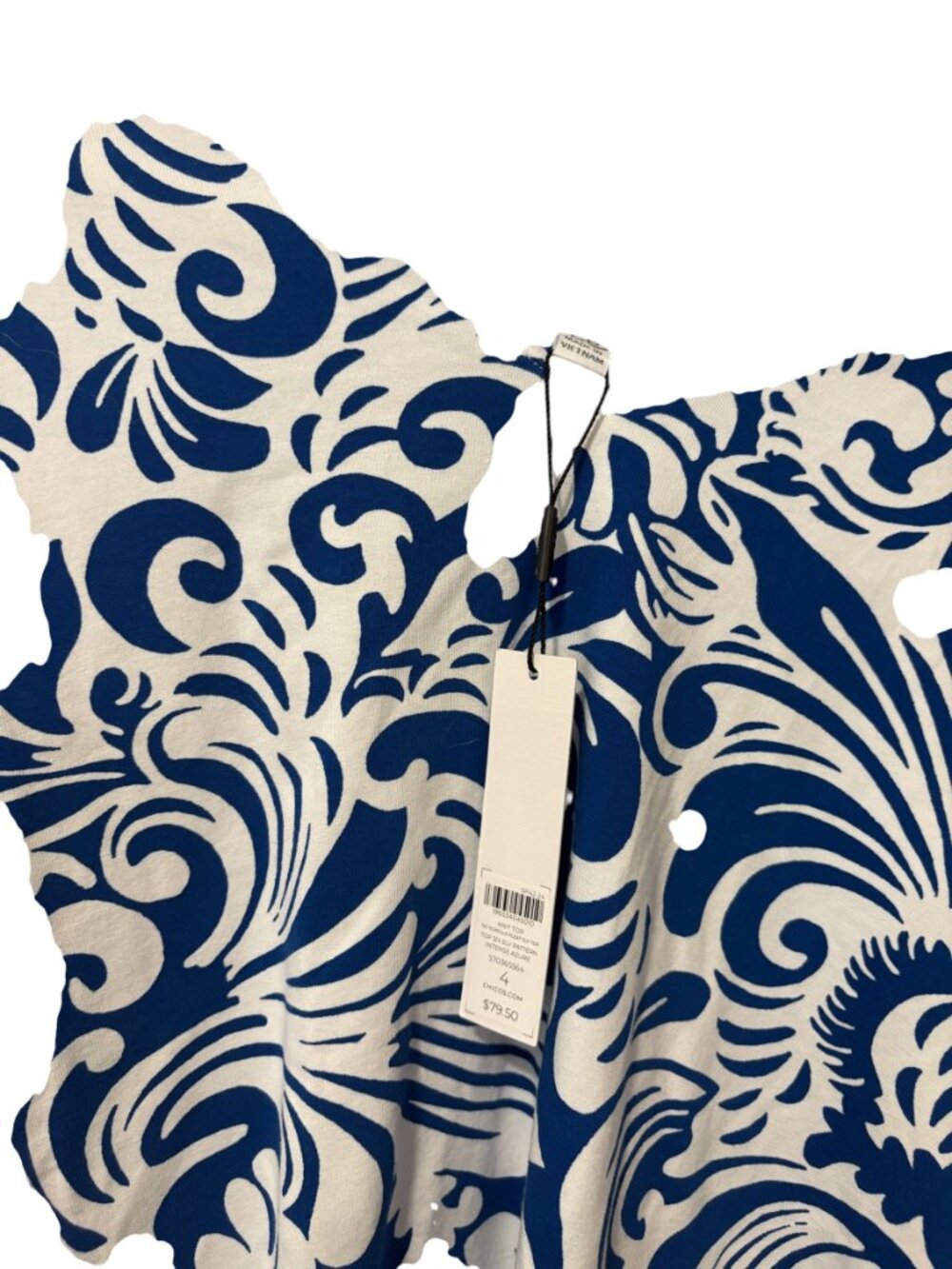 Chico's Bell Sleeve Printed Knit Blouse - Picture 6 of 7